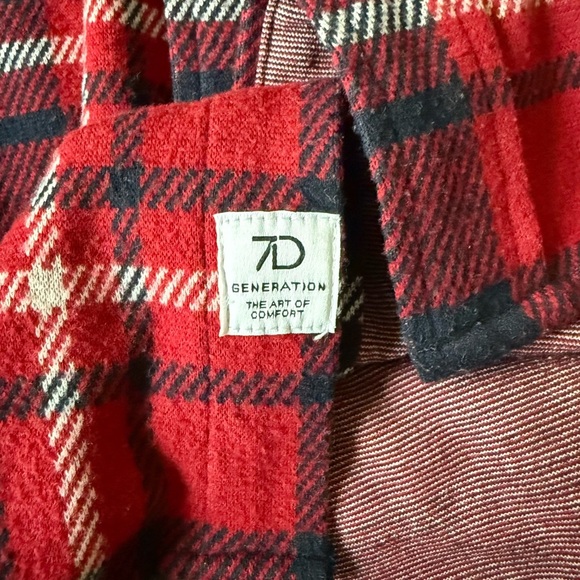 Men’s Size XL 7 Diamonds Button Down Flannel Shirt - Picture 5 of 6